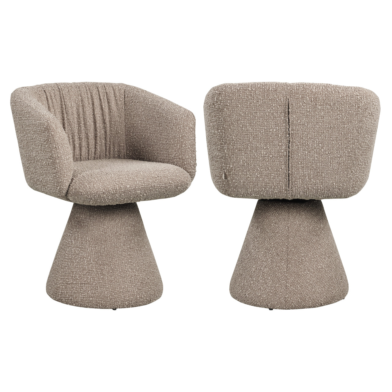 Richmond Interiors Esszimmerstuhl Madeline mocca chunky swivel Esszimmerstuhl Richmond Interiors