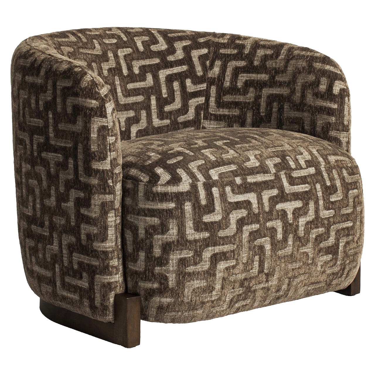 Richmond Interiors Lounge Stuhl Hannah brown labyrinth fire retardant Lounge Stuhl Richmond Interiors