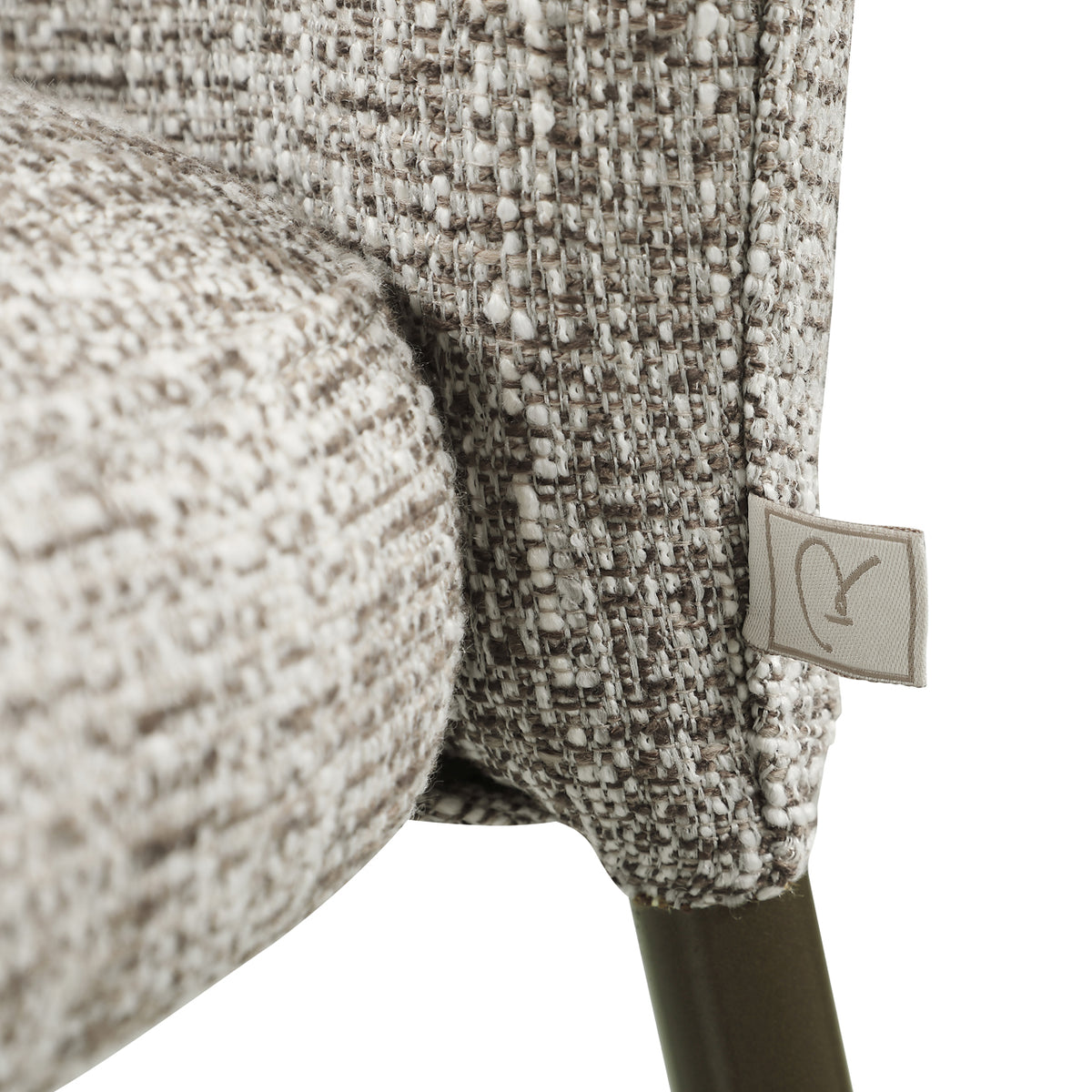Richmond Interiors Esszimmerstuhl Stacker earth tweed fire retardant (Set of 2)
