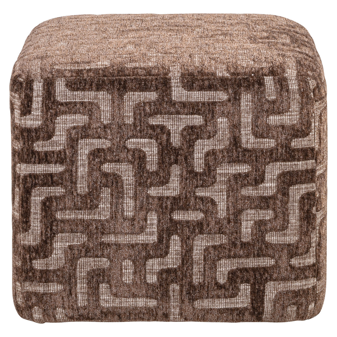 Richmond Interiors Hocker & Fußbank Ciela brown labyrinth Hocker & Fußbank Richmond Interiors