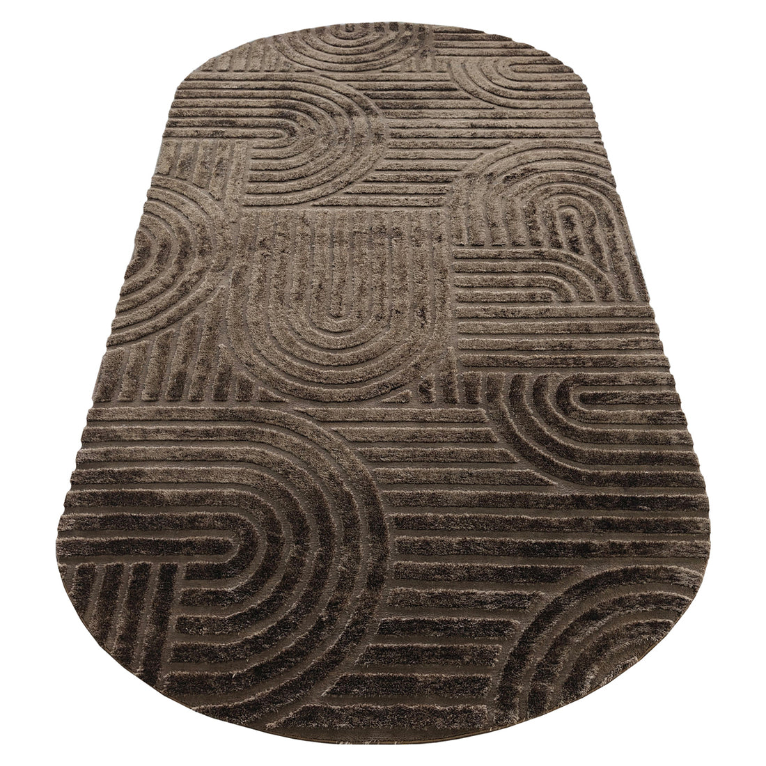 Richmond Interiors Teppich Liff dark brown 200x350