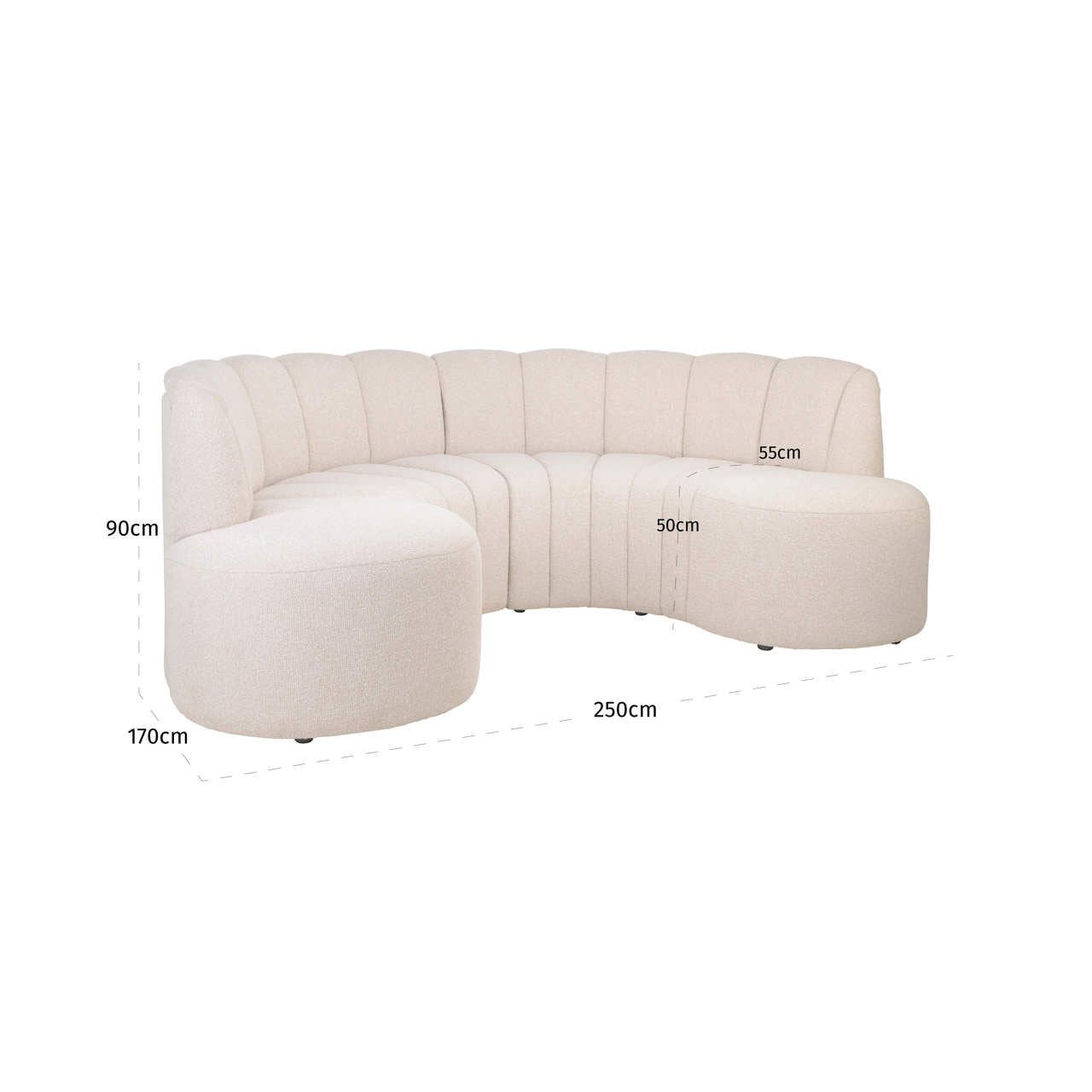 Richmond Interiors Sitzbank Landmark lodge desert round (Set of 2) Sitzbank Richmond Interiors