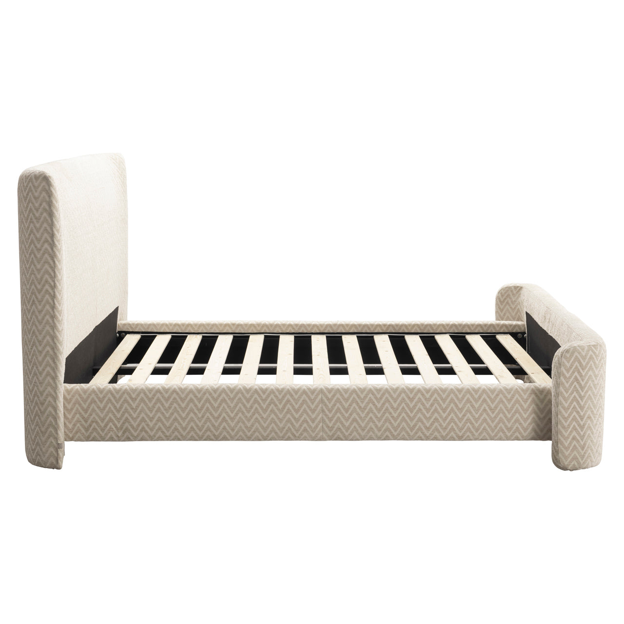 Richmond Interiors Bett Divana beige chevron 160x200
