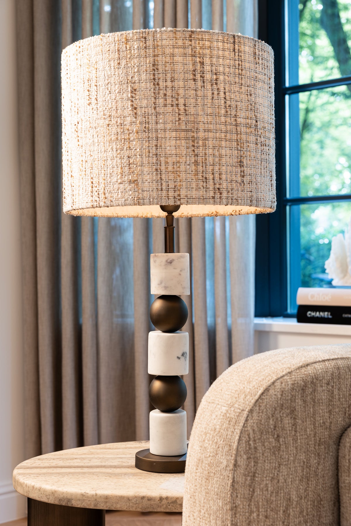 Richmond Interiors Tischlampe Kiera brass antique Richmond Interiors