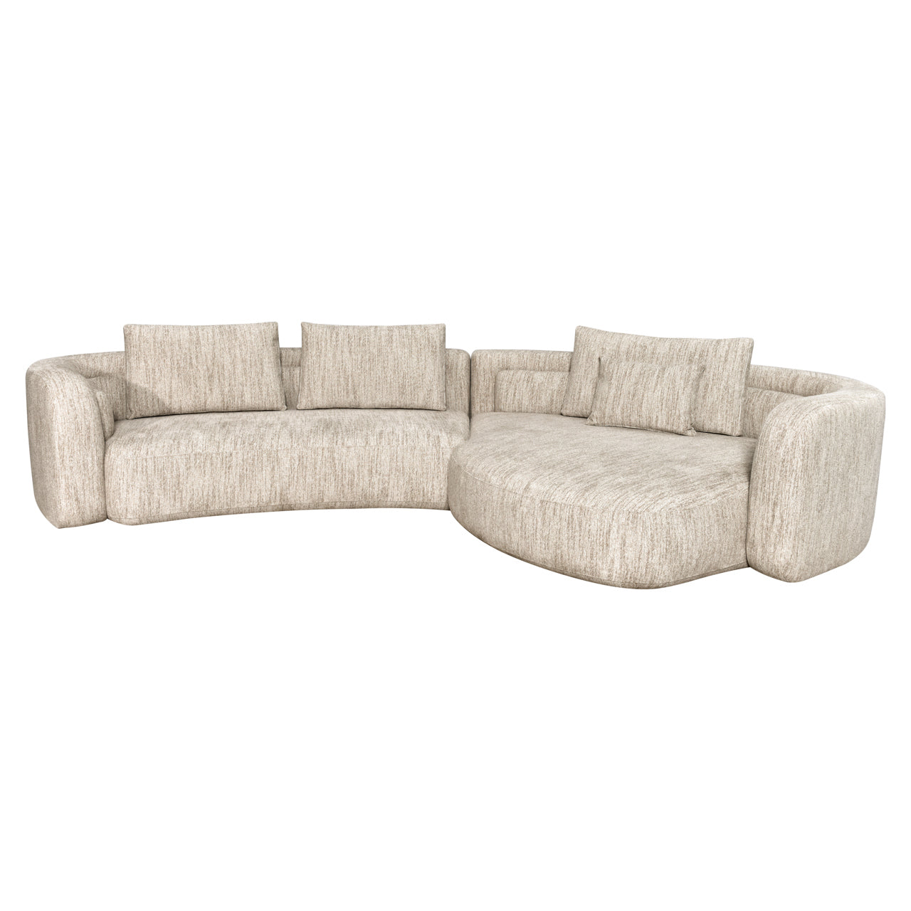 Richmond Interiors Sofa Angusto natural softweave lounge right