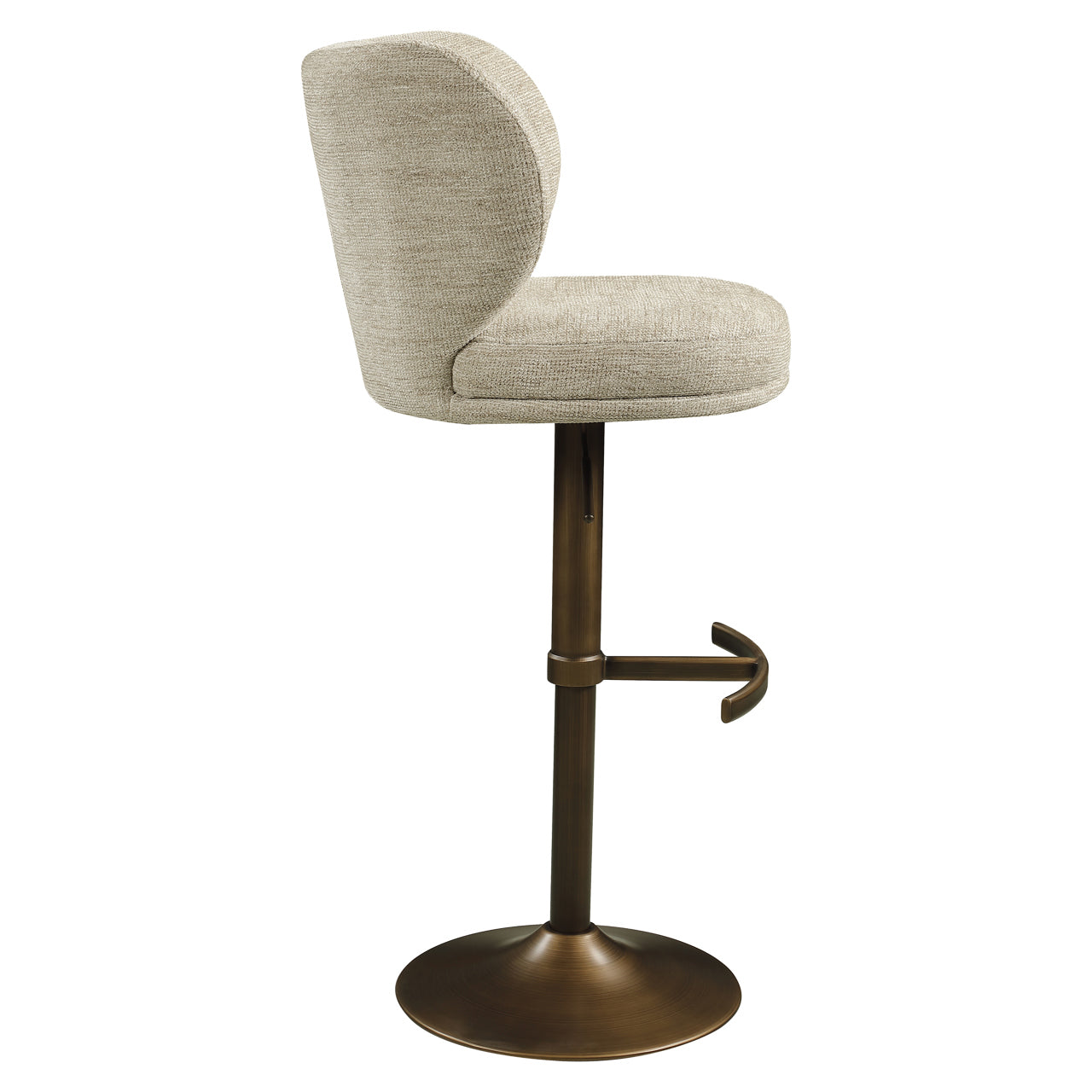 Richmond Interiors Barhocker Amely natural softweave swivel