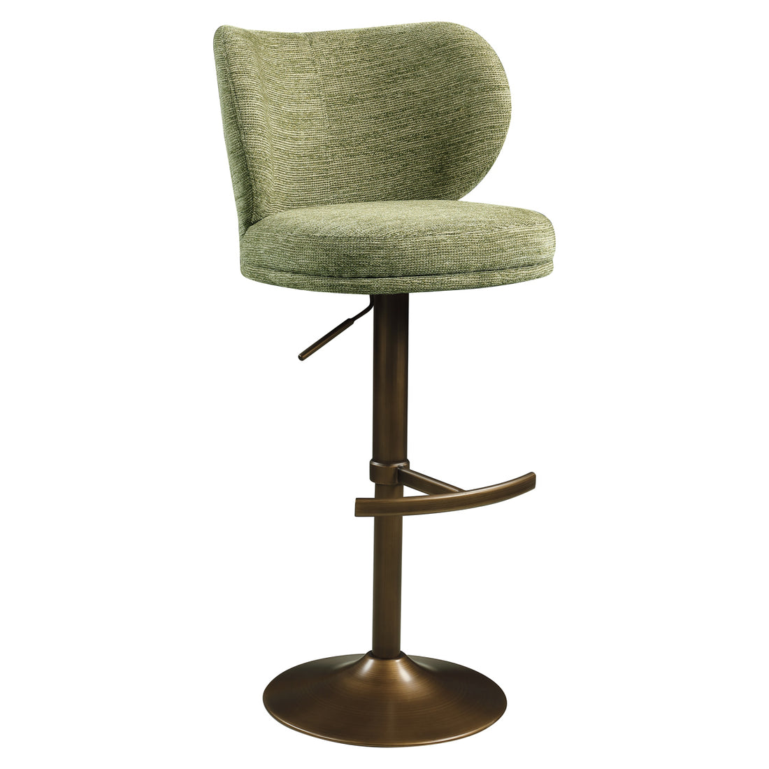 Richmond Interiors Barhocker Amely pistache softweave swivel