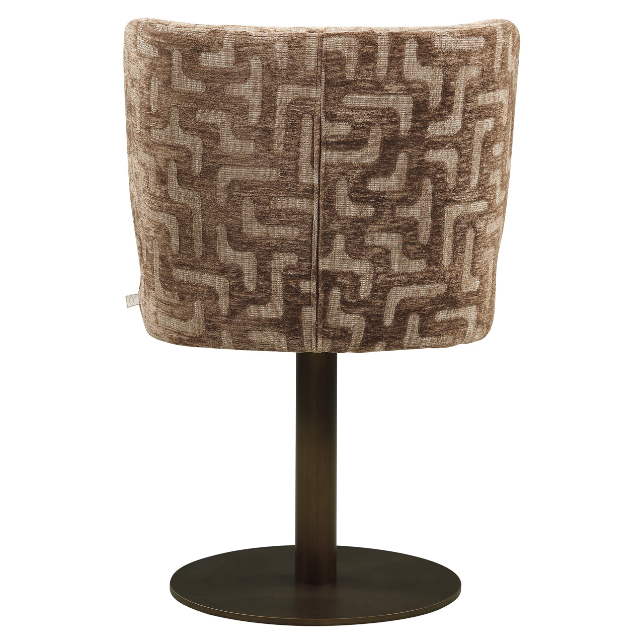 Richmond Interiors Esszimmerstuhl Fiona brown labyrinth swivel