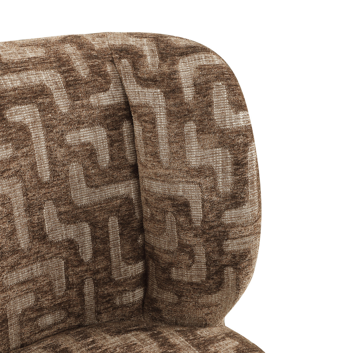 Richmond Interiors Esszimmerstuhl Fiona brown labyrinth swivel Richmond Interiors