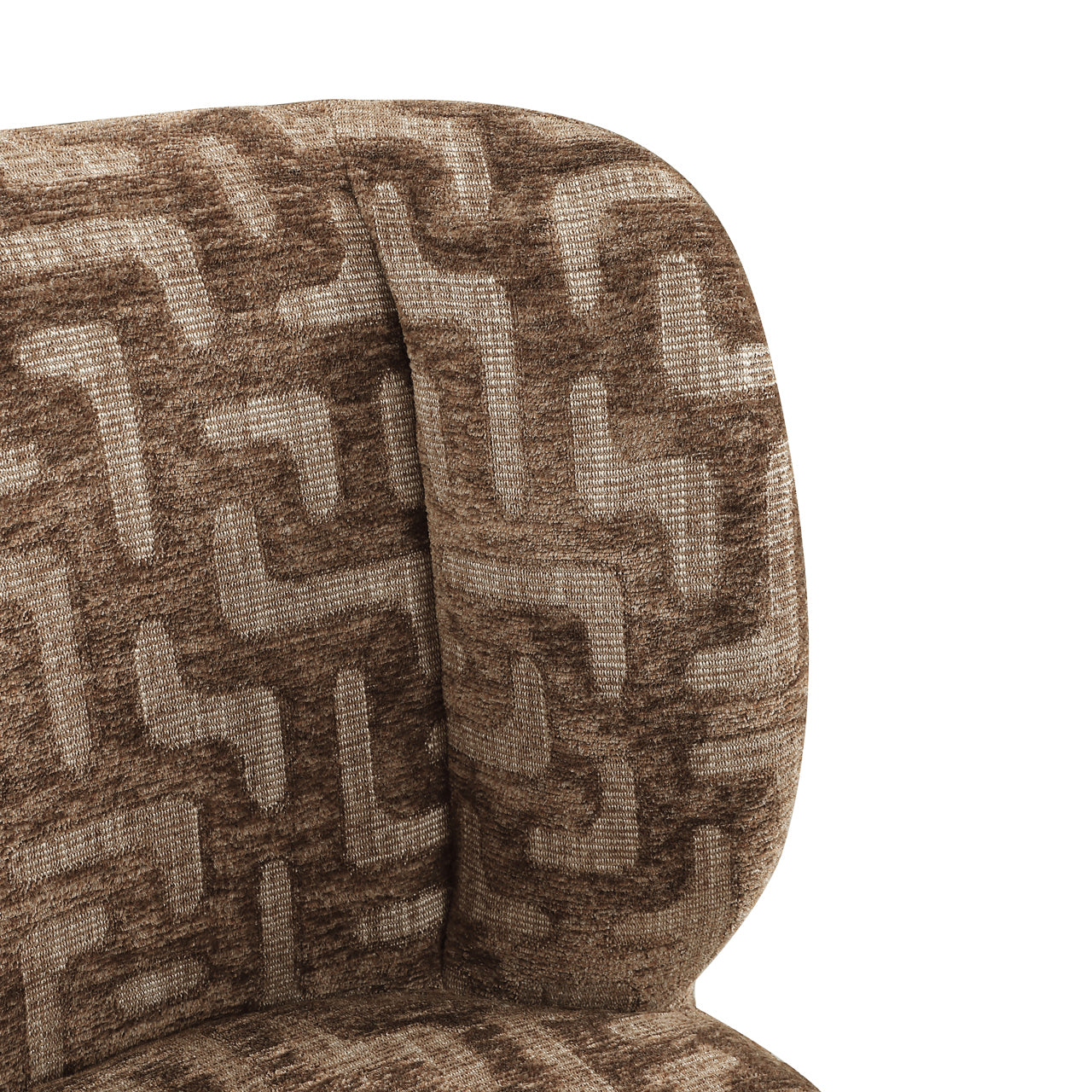 Richmond Interiors Esszimmerstuhl Fiona brown labyrinth swivel