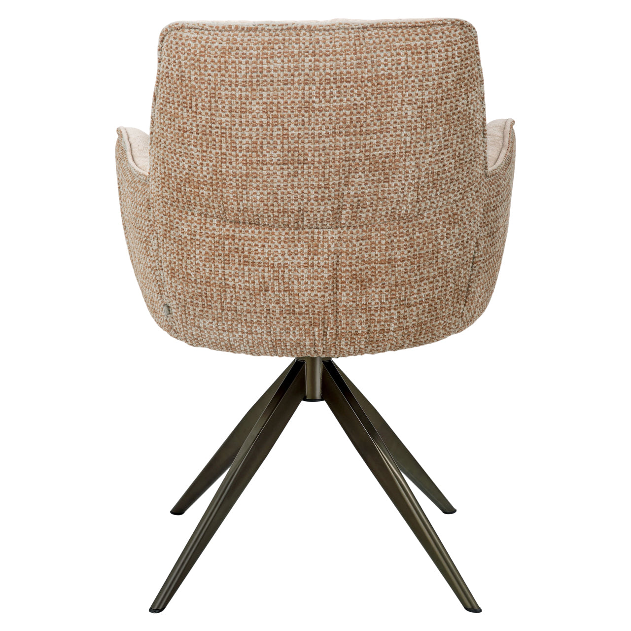 Richmond Interiors Esszimmerstuhl Chase ginger jacquard swivel