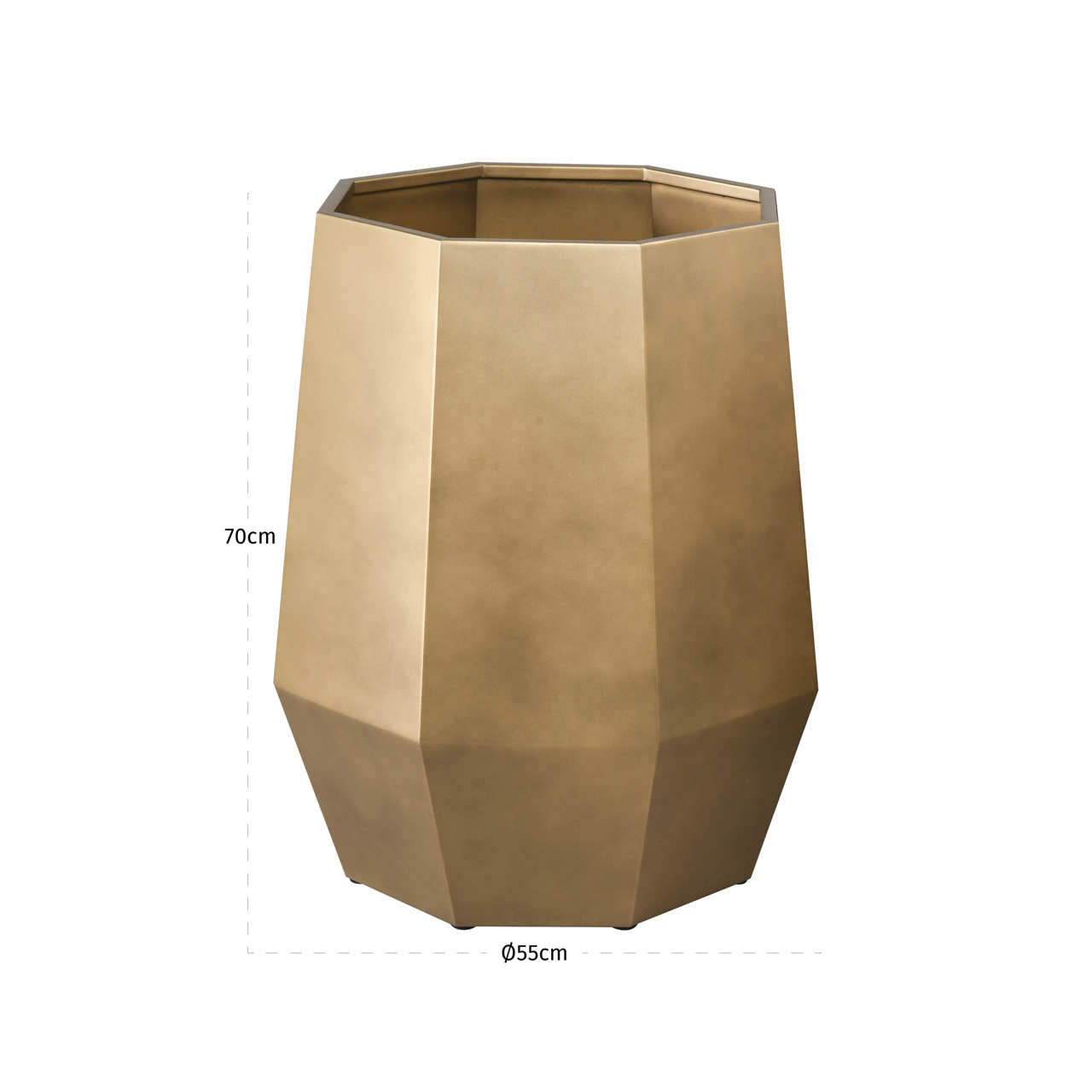Richmond Interiors Pflanzgefäß Axis bronze gold large
