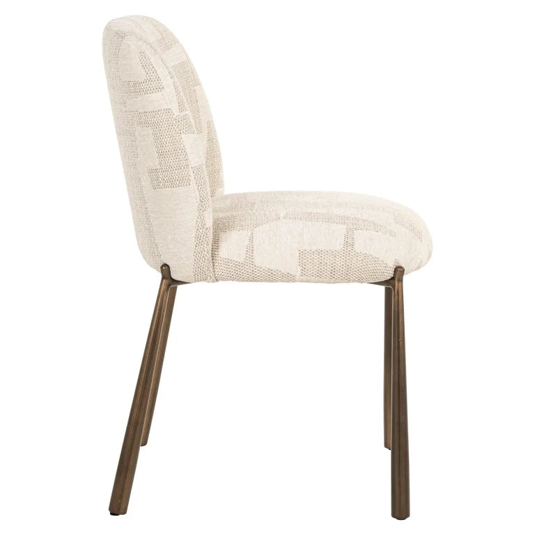 Richmond Interiors Esszimmerstühle 2er-Set Lana beige graffic (Beige graffic) 2er-Set Esszimmerstühle Richmond Interiors