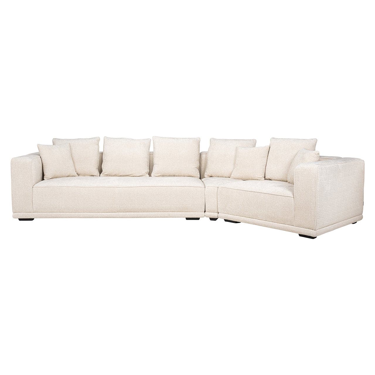 Richmond Interiors - Sofa Lusso 4-Sitzer beige Chenille 4-Sitzer Sofa Richmond Interiors