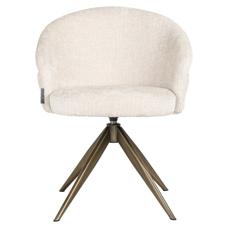 Richmond Interiors Drehstuhl Zendaya beige chenille Drehstuhl Richmond Interiors