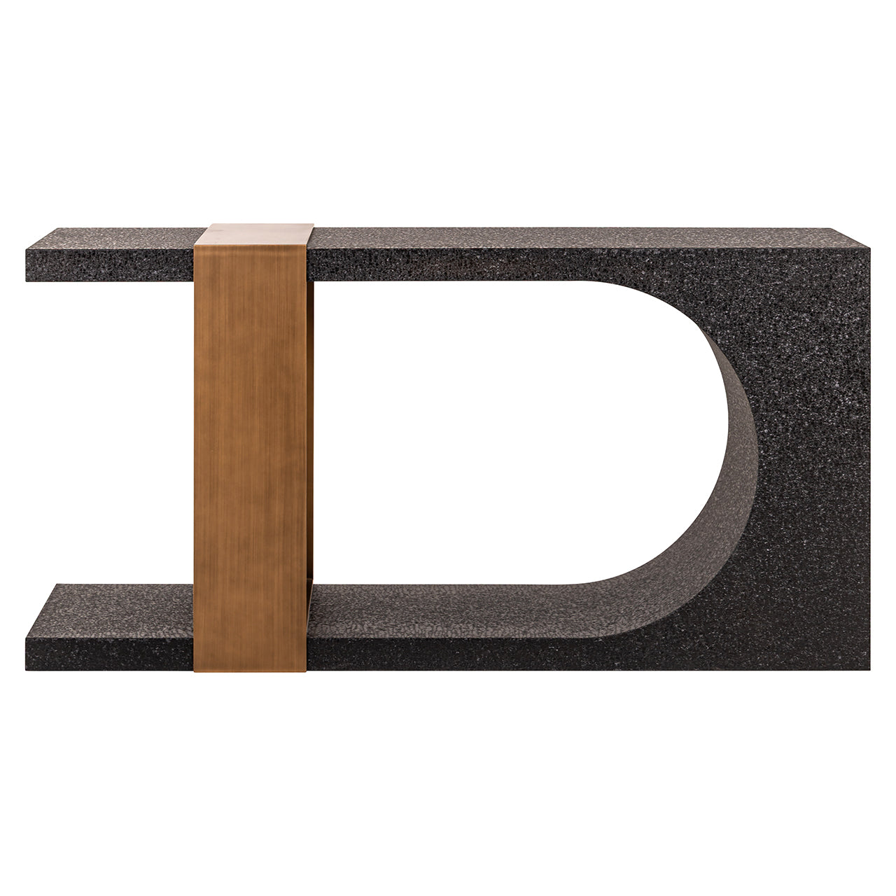 Richmond Interiors Konsolentisch Bazel (Black/gold) Konsolentisch Richmond Interiors