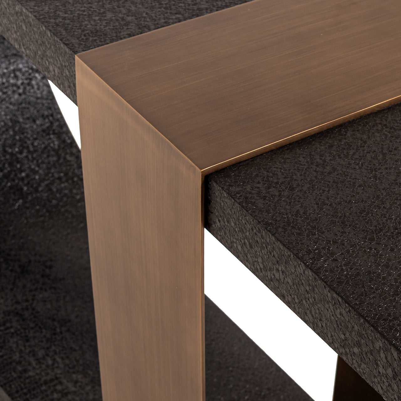 Richmond Interiors Konsolentisch Bazel (Black/gold) Konsolentisch Richmond Interiors