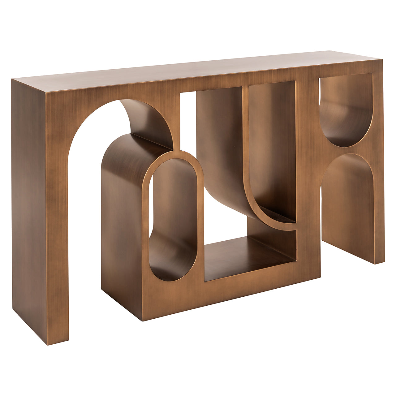 Richmond Interiors Konsolentisch Lugano – Brushed Gold Konsolentisch Richmond Interiors