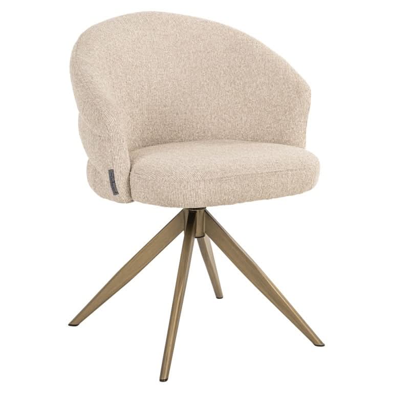 Richmond Interiors Drehstuhl Zendaya – Biscotti (Flammhemmend) Esszimmerstuhl Richmond Interiors