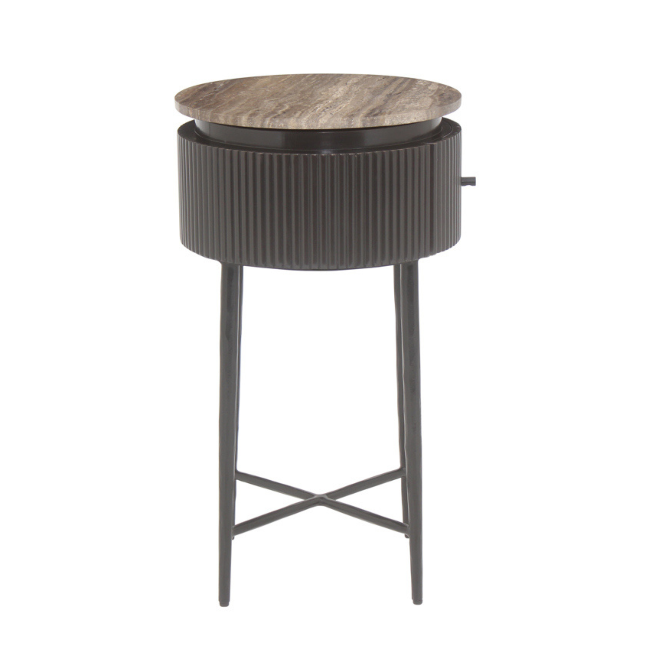 Richmond Interiors – Beistelltisch Russo Brown Beistelltisch rund Richmond Interiors