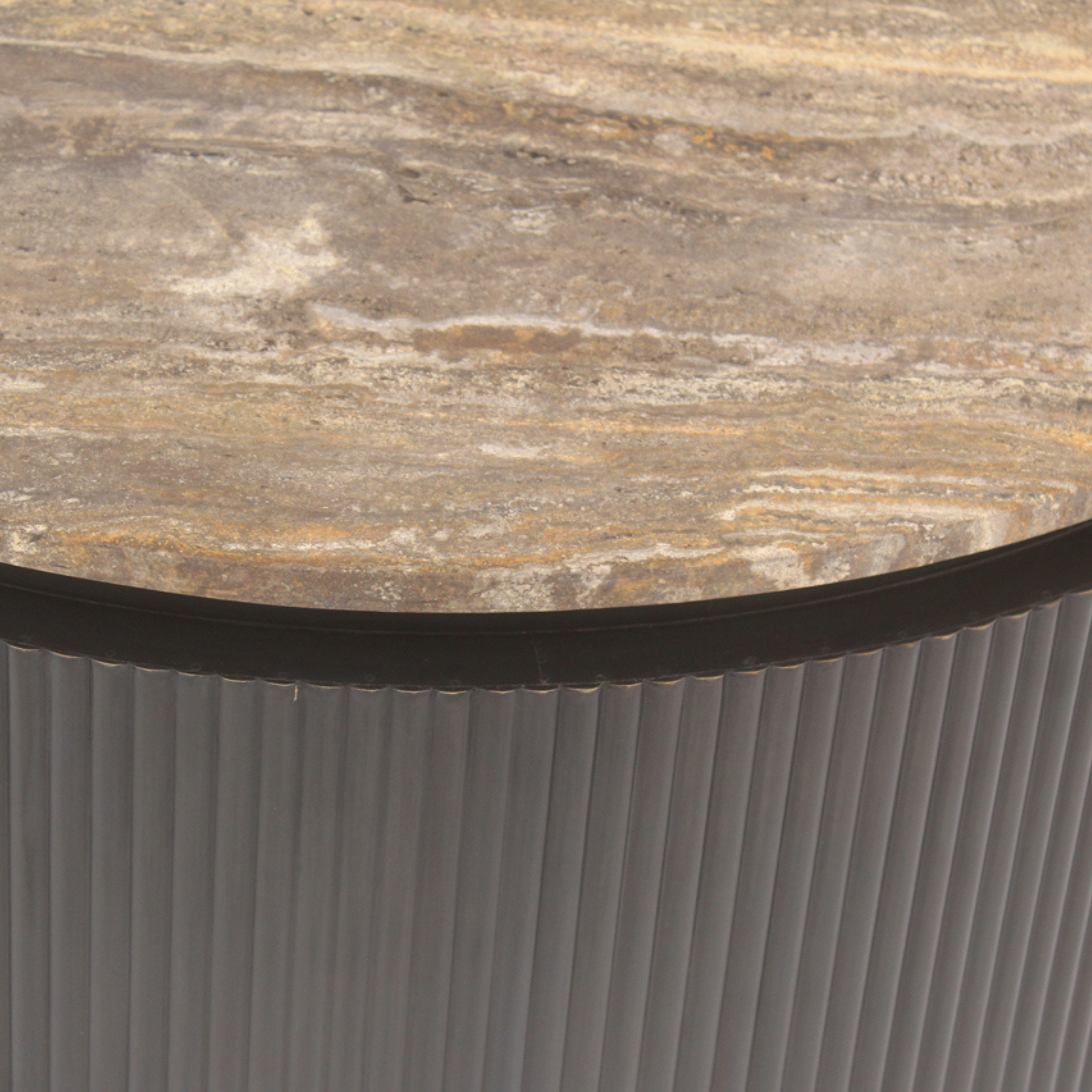 Richmond Interiors – Couchtisch Russo Brown 90Ø Couchtisch rund Richmond Interiors