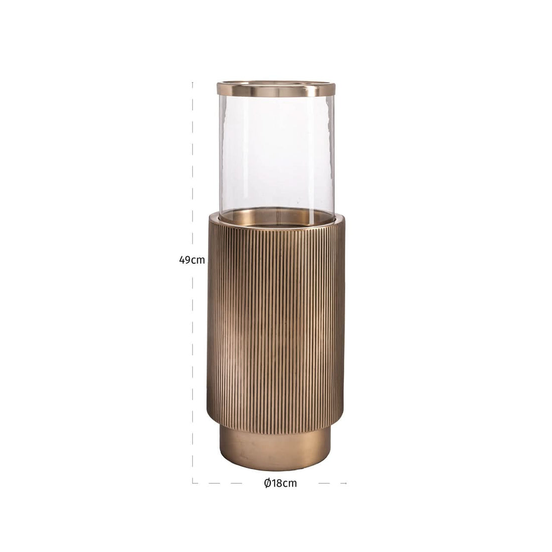 Richmond Interiors Windlicht Soreli – Antik Messing Windlicht Richmond Deko