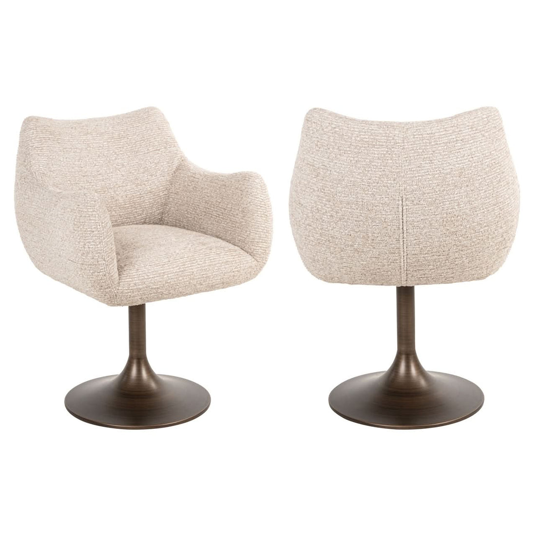 Richmond Interiors Esszimmerstuhl Aldo Natural Linear – drehbar Esszimmerstuhl Richmond Interiors