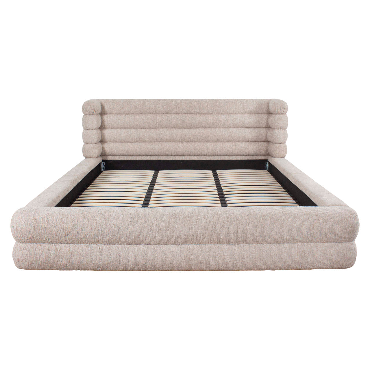 Richmond Interiors Bett Obidis Natur Linear – 180 × 210 cm mit Stauraum Richmond Interiors