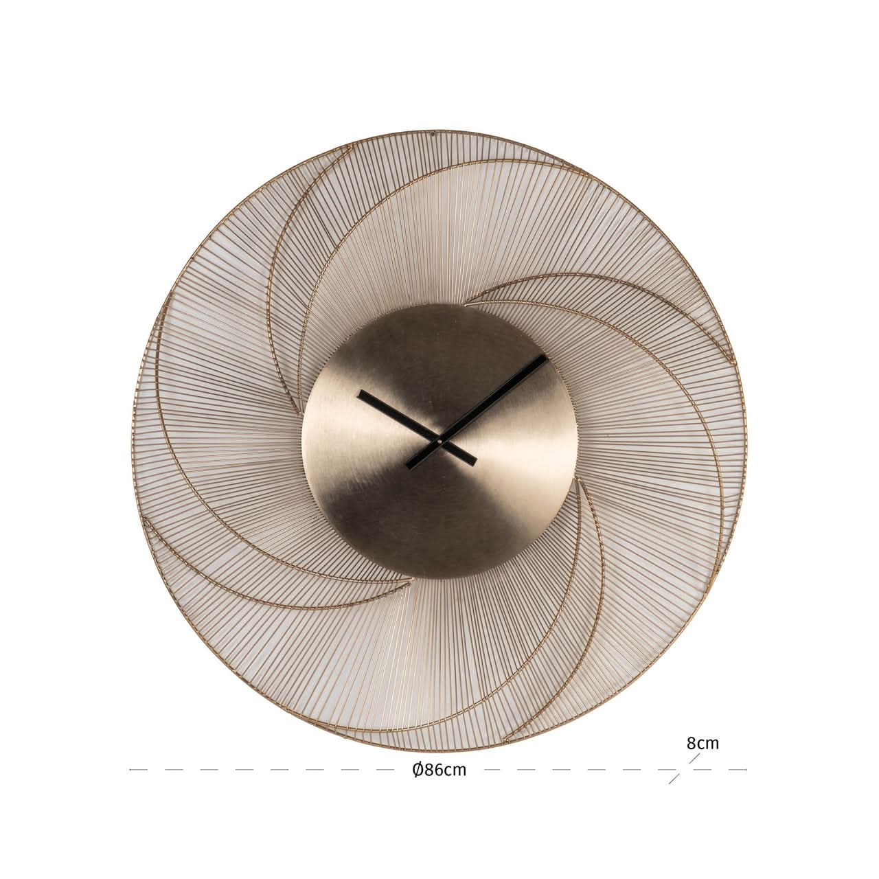 Richmond Interiors – Wanduhr Denver Gold Wanduhr Richmond Interiors