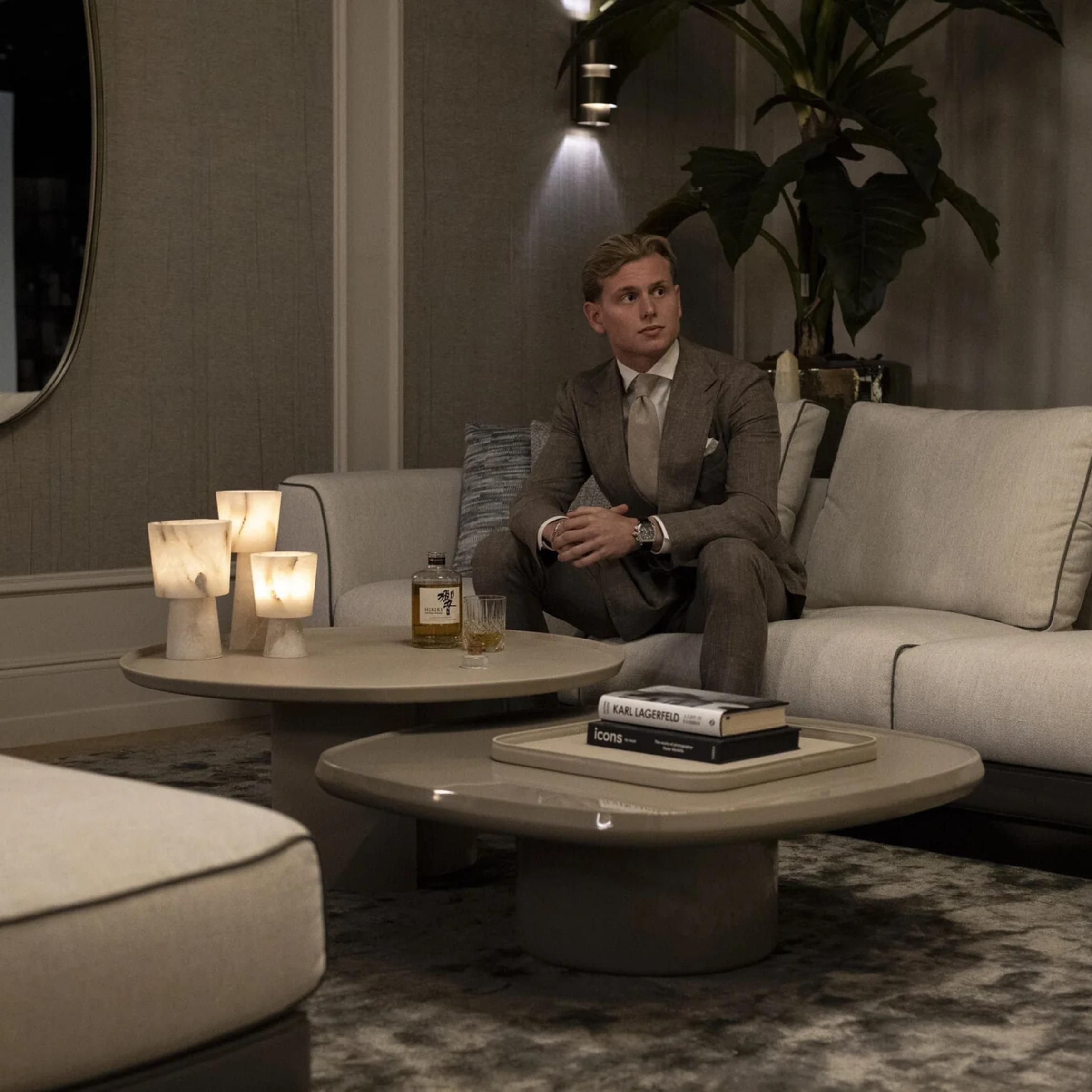 The Grand GREGORIO 4-Sitzer Sofa – Greige | Taupe Grau 4-Sitzer Sofa The Grand Collection