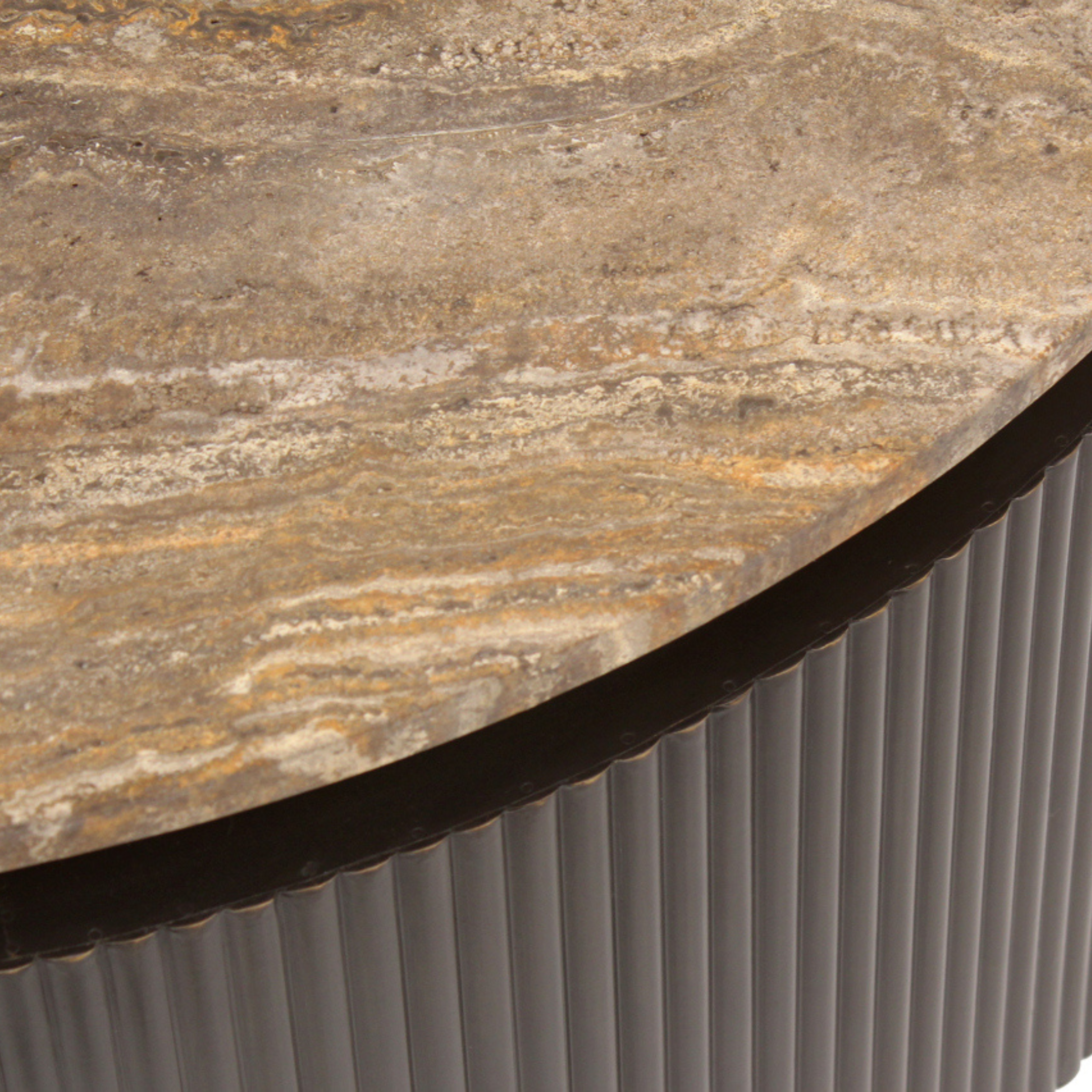 Richmond Interiors – Couchtisch Russo Brown 90Ø Couchtisch rund Richmond Interiors