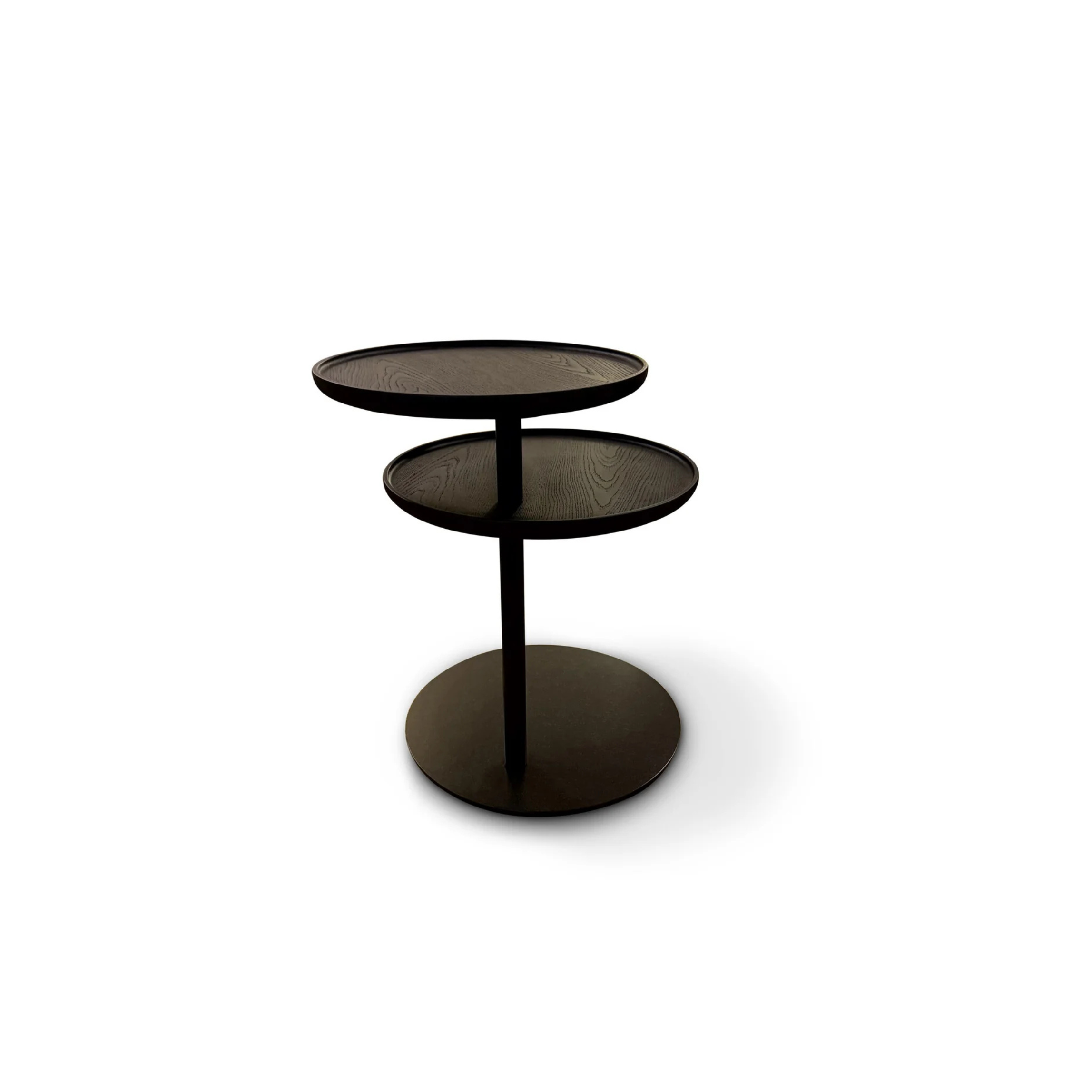 The Grand CHLOE Beistelltisch – Massivholz Eiche | Bronze Beistelltisch rund The Grand Collection