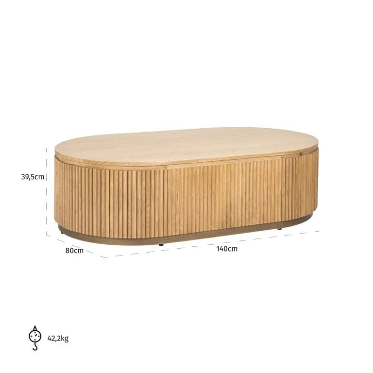 Richmond Interiors Couchtisch Belfort Kapsel Couchtisch oval Richmond Interiors