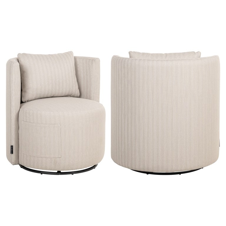 Richmond Interiors Outdoor Drehstuhl Marlin beige (22080 Beige) Outdoor Drehstuhl Richmond Interiors