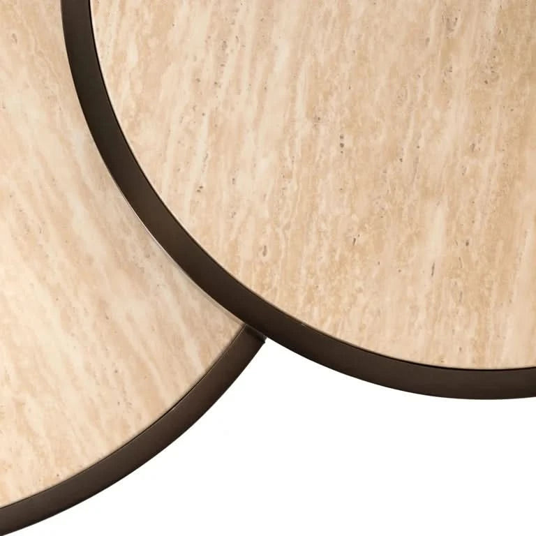 Richmond Interiors Couchtisch Ronson – 2er-Set (Beige) 2er-Set Couchtisch Richmond Interiors