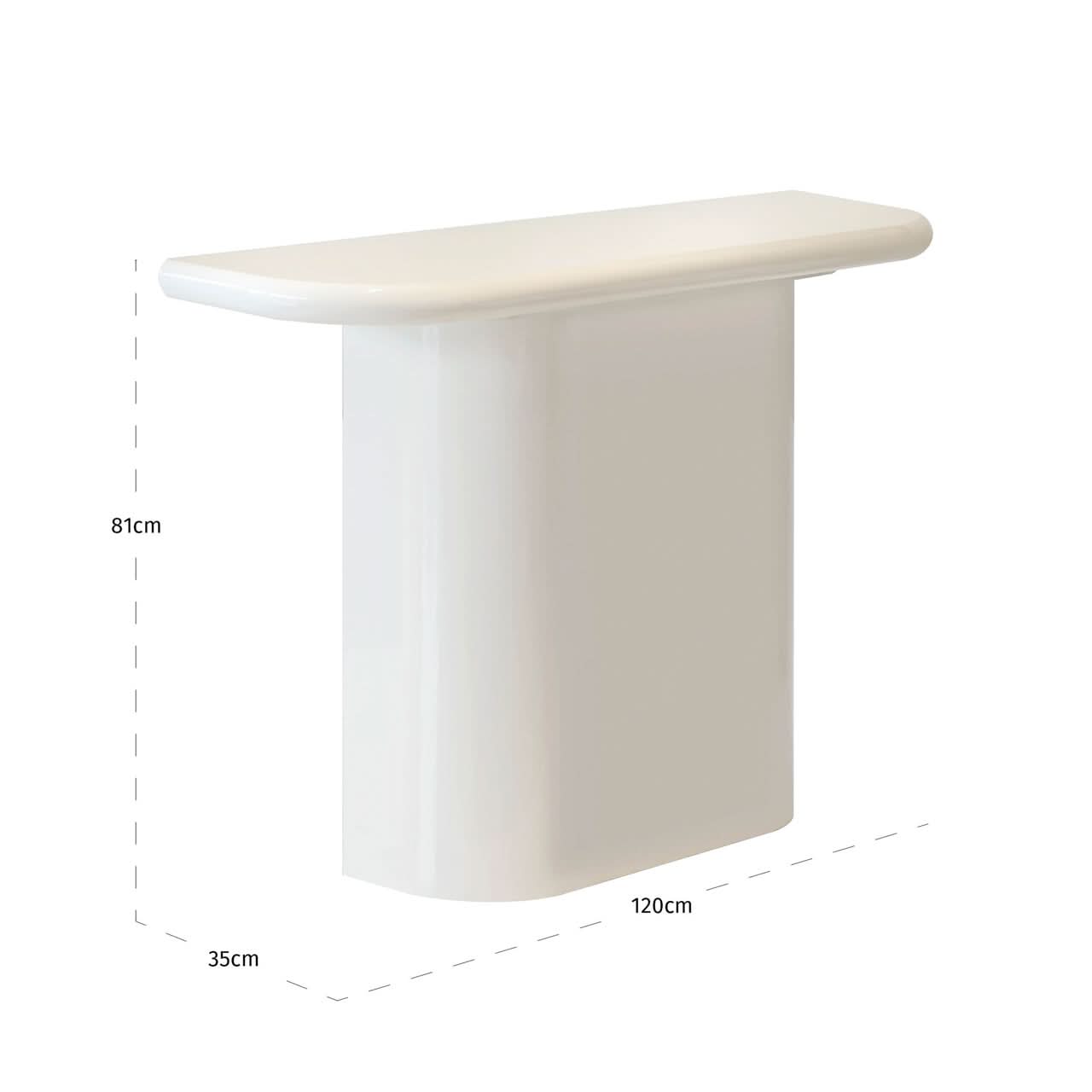 Richmond Interiors Konsole Blake Coconut Milk Konsolentisch Richmond Interiors