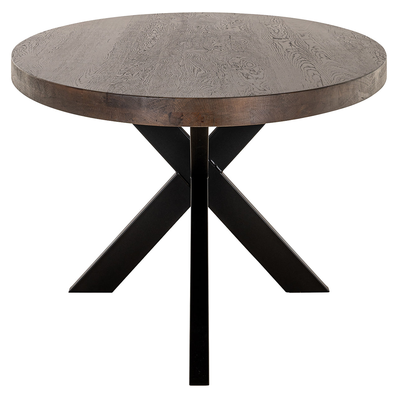 Richmond Interiors Esstisch Watson – Dark Brown (235 cm) mit Spidergestell Esstisch oval Richmond Interiors