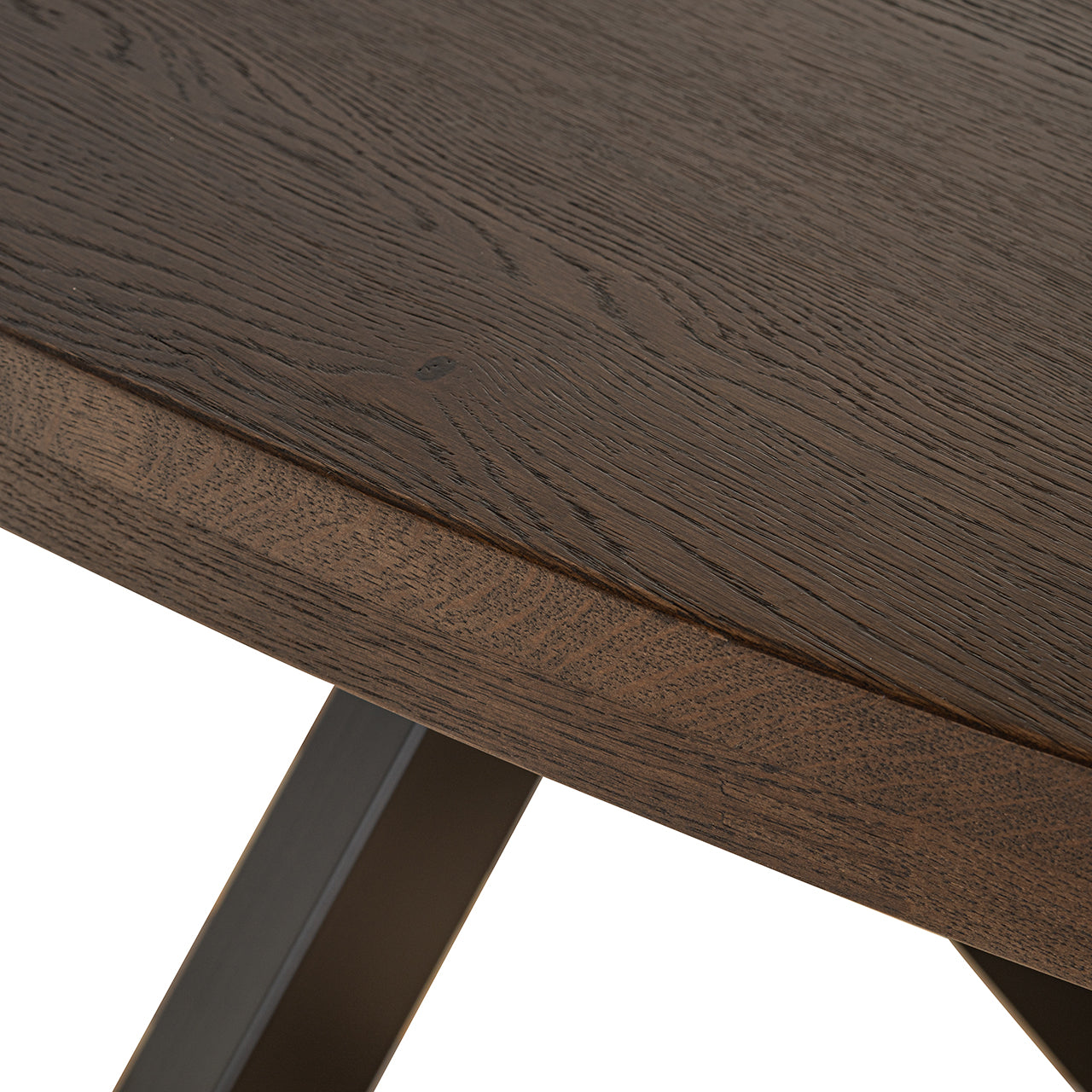 Richmond Interiors Esstisch Watson – Dark Brown (235 cm) mit Spidergestell Esstisch oval Richmond Interiors