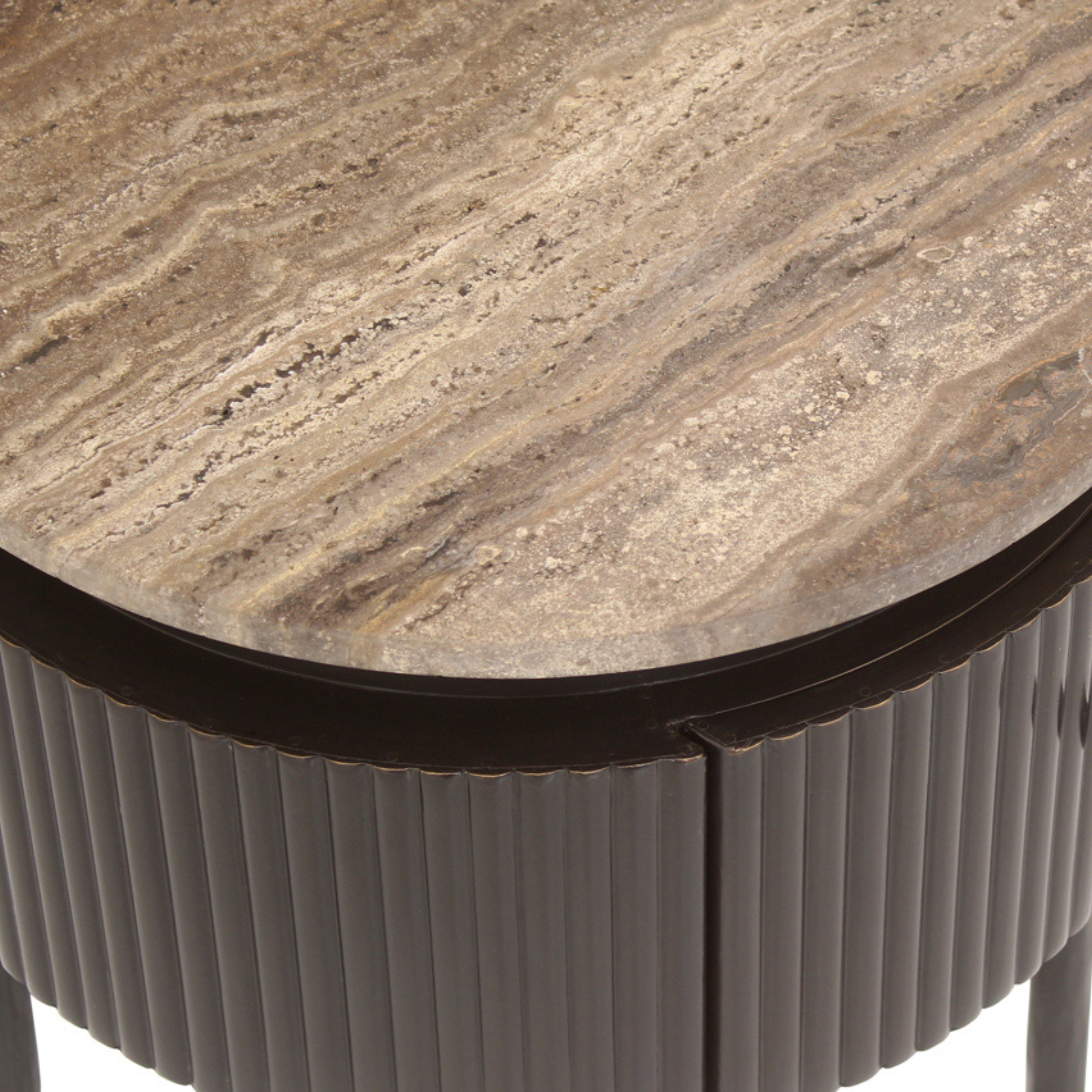 Richmond Interiors – Beistelltisch Russo Brown Beistelltisch rund Richmond Interiors