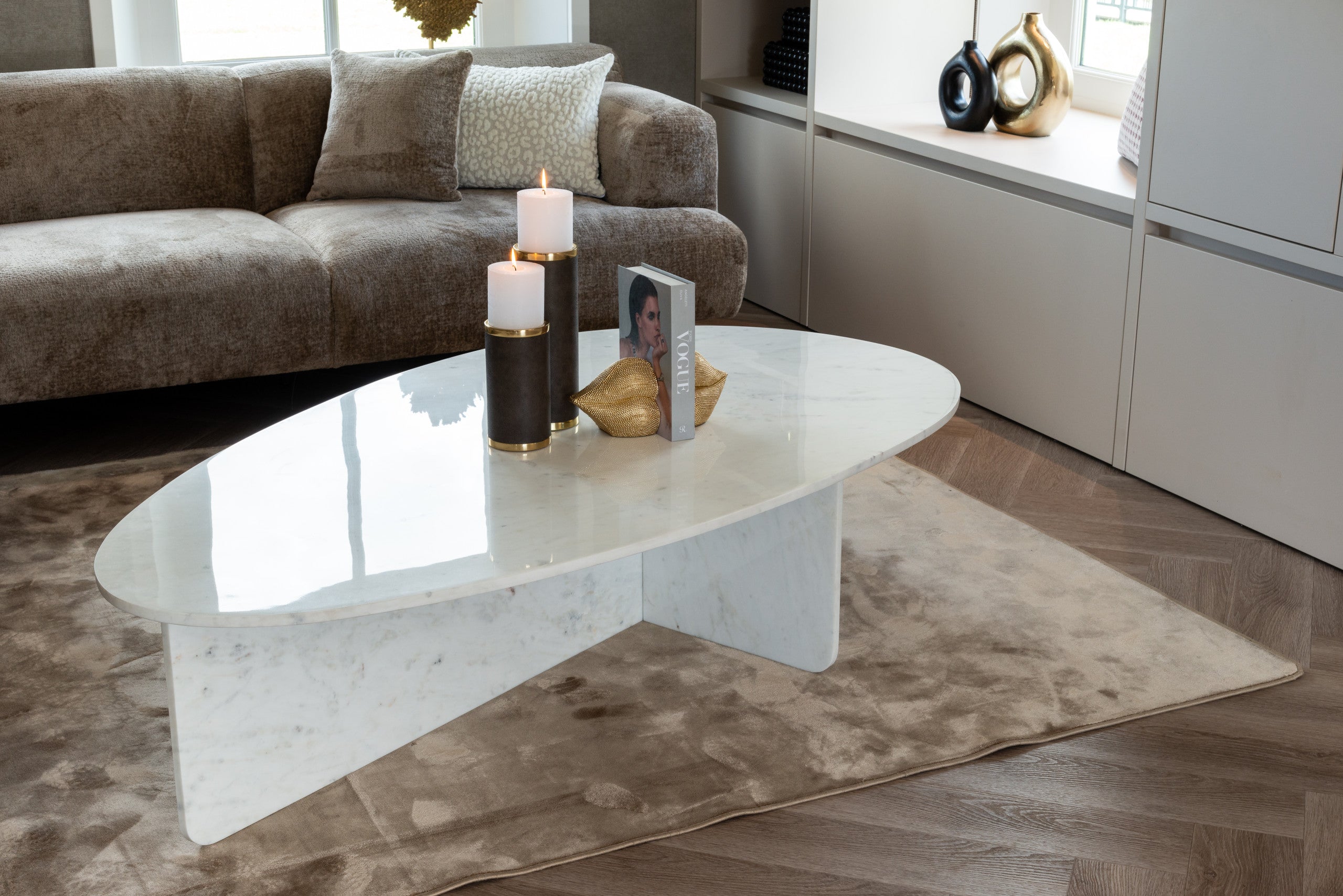 Richmond Interiors Buchständer Kiss gold gold