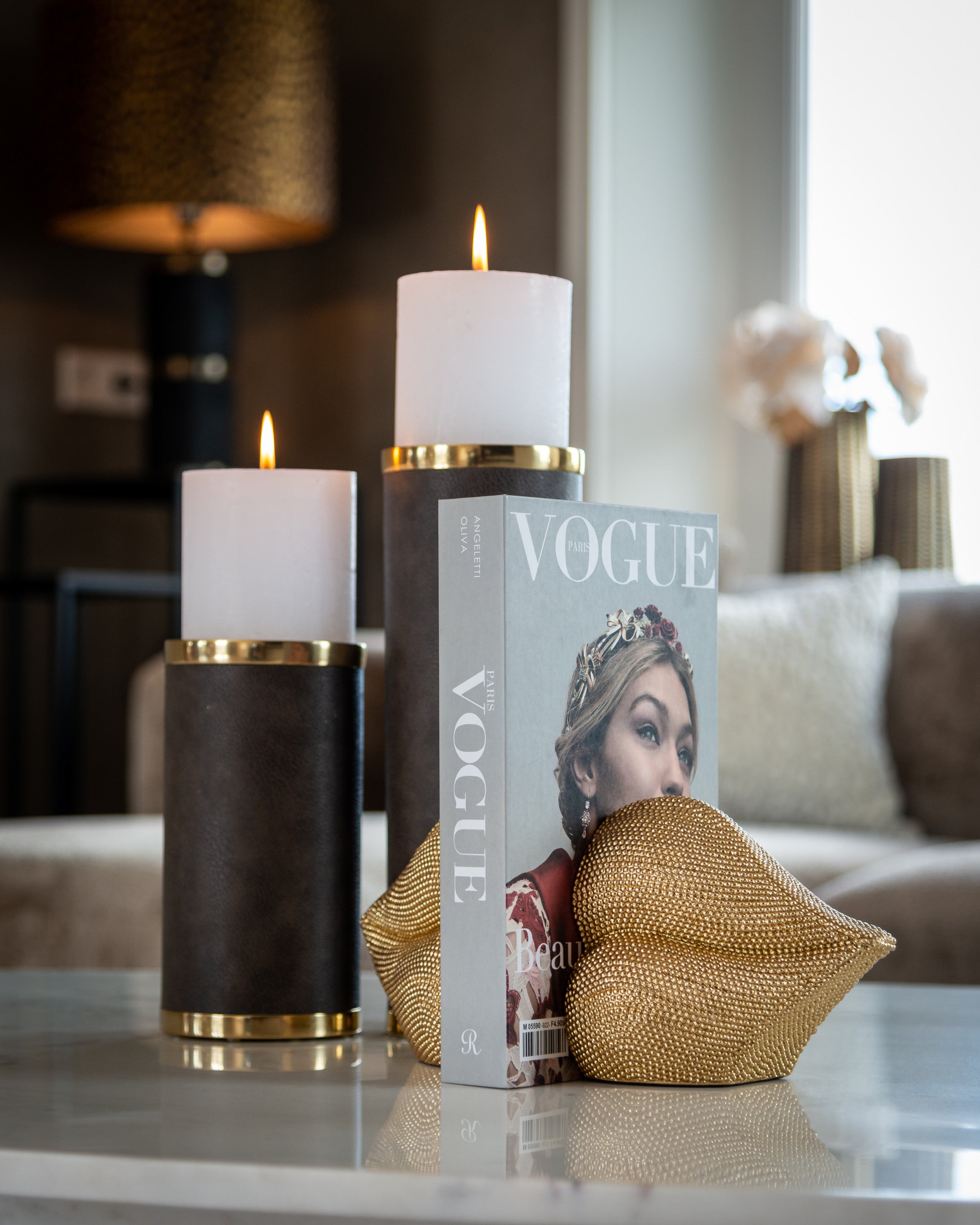 Richmond Interiors Buchständer Kiss gold gold