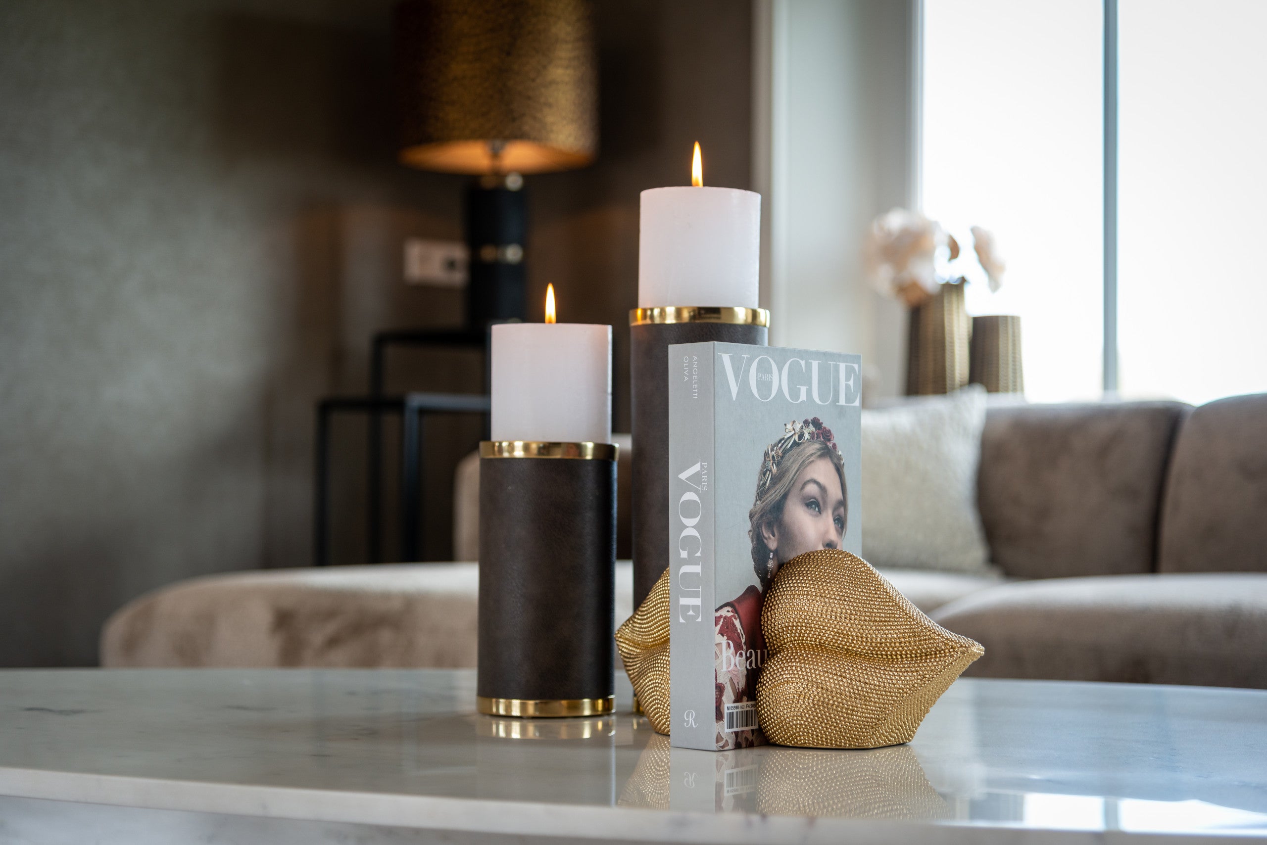 Richmond Interiors Buchständer Kiss gold gold