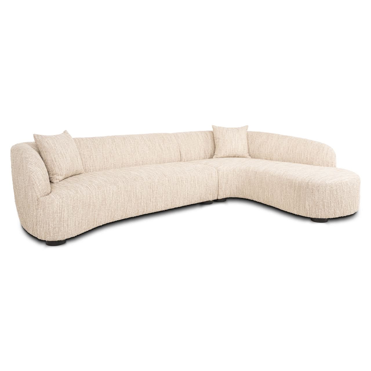 Richmond Interiors – Sofa Pandora beige Angora Lounge rechts Ecksofa Richmond Interiors