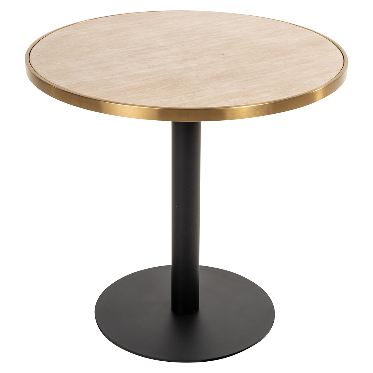 Richmond Interiors Bistrotisch Brazza – Beige (Ø80 cm) Bistrotisch Richmond Interiors