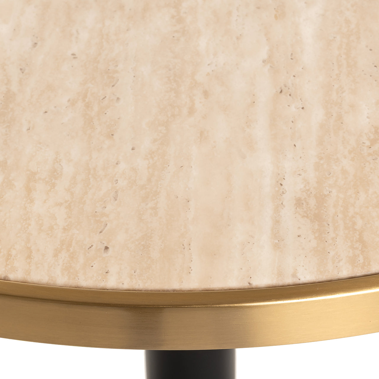 Richmond Interiors Bistrotisch Brazza – Beige (Ø80 cm) Bistrotisch Richmond Interiors