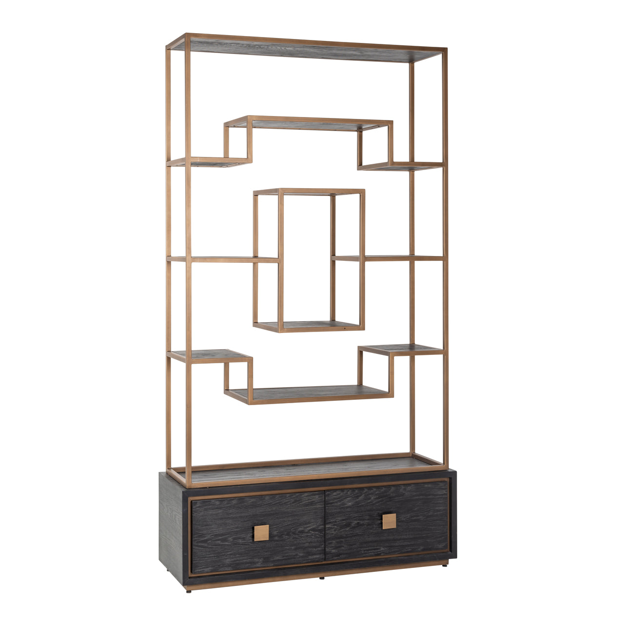 Richmond Interiors Vitrine Hunter black rustic Vitrine Richmond Interiors