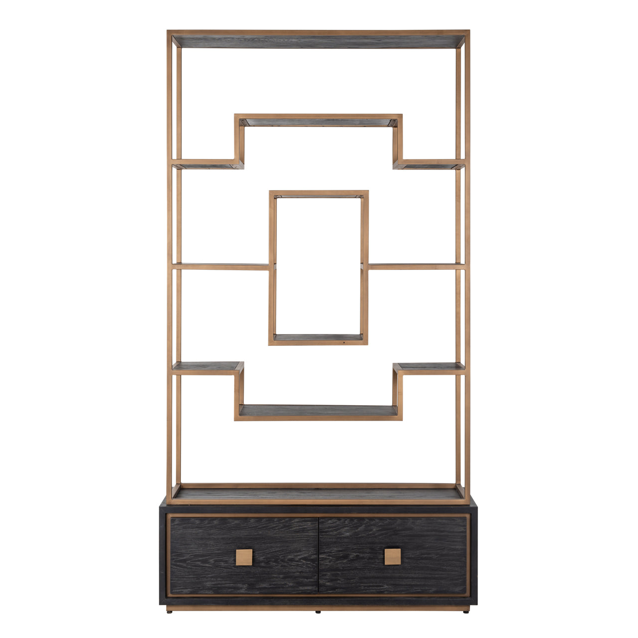 Richmond Interiors Vitrine Hunter black rustic Vitrine Richmond Interiors
