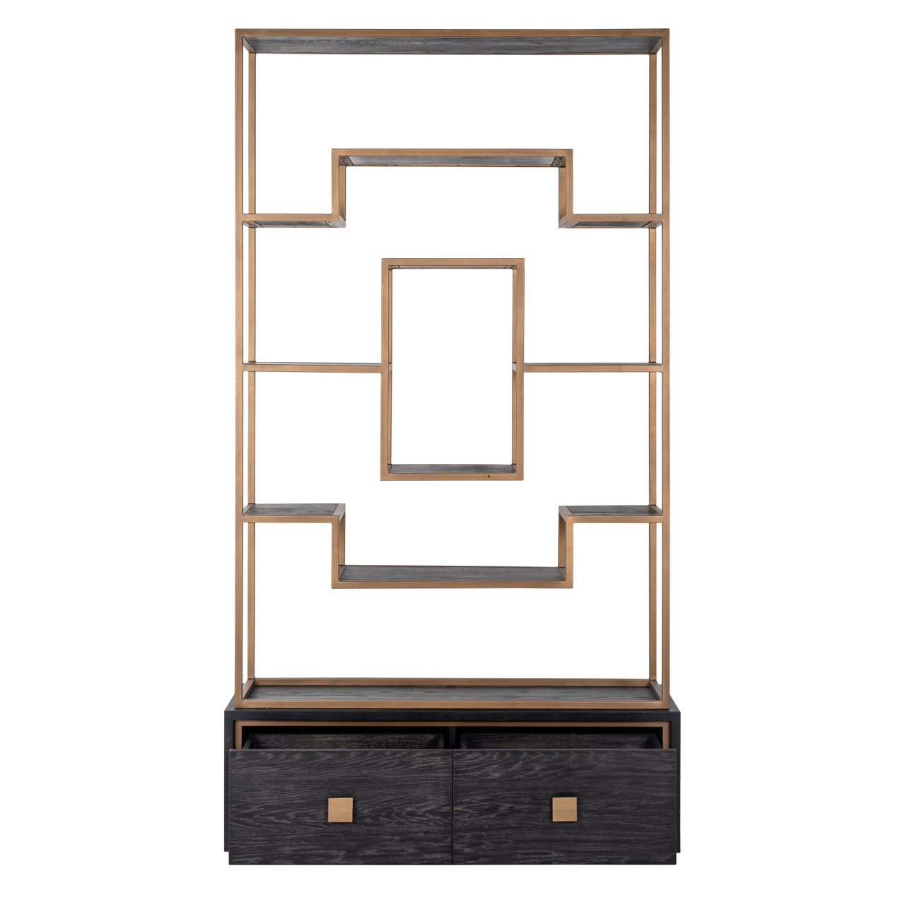 Richmond Interiors Vitrine Hunter black rustic Vitrine Richmond Interiors