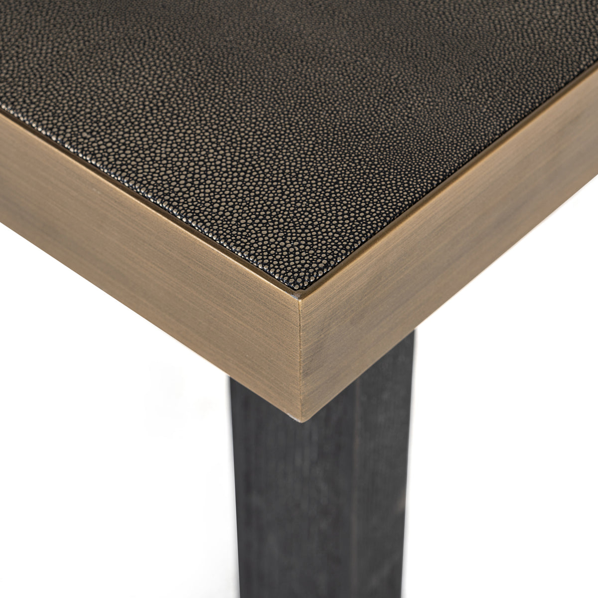 Richmond Interiors Esstisch Bloomville brass shagreen incl. glass top 200 Richmond Interiors