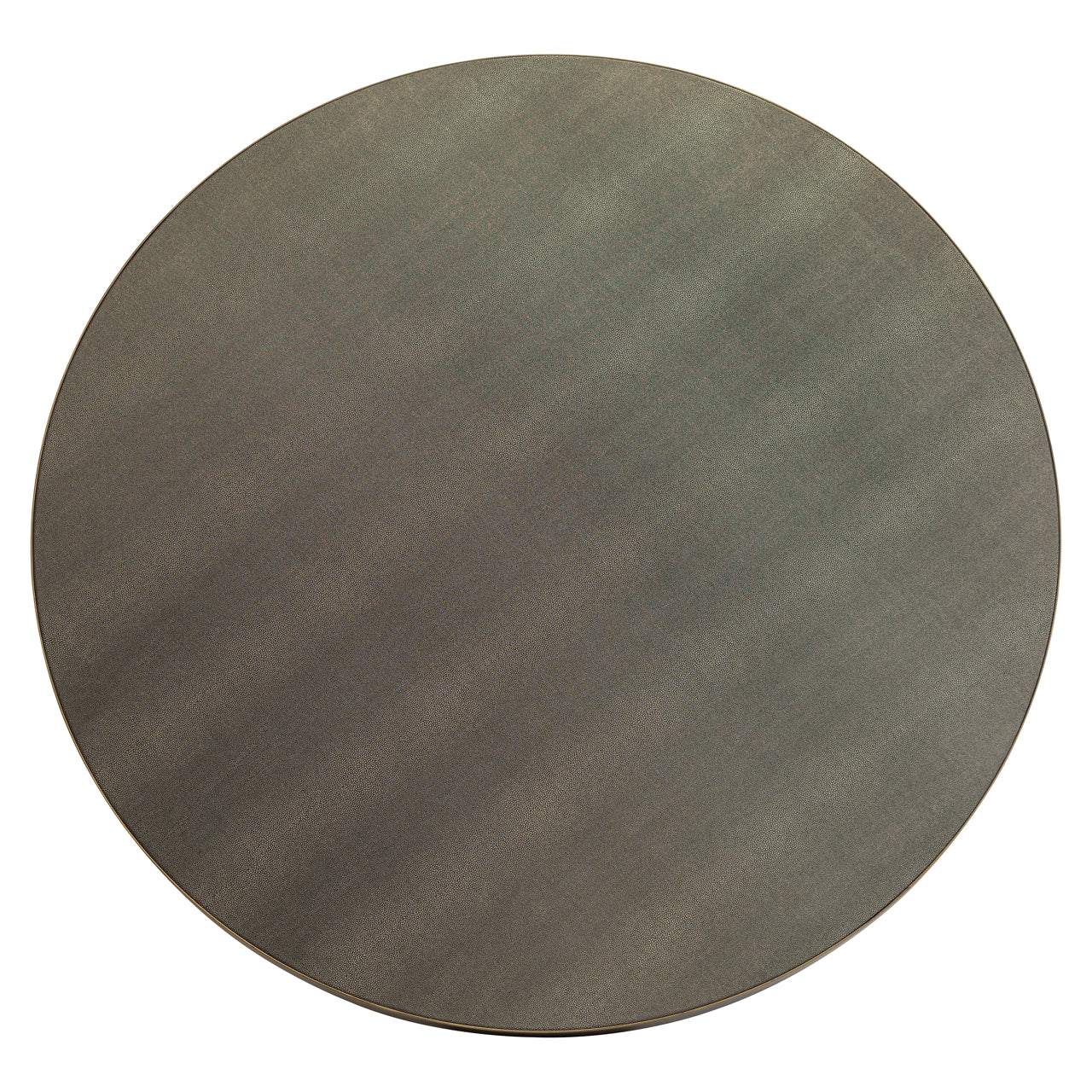 Richmond Interiors Esstisch Bloomville brass shagreen incl. glass top 140Ø Esstisch Richmond Interiors